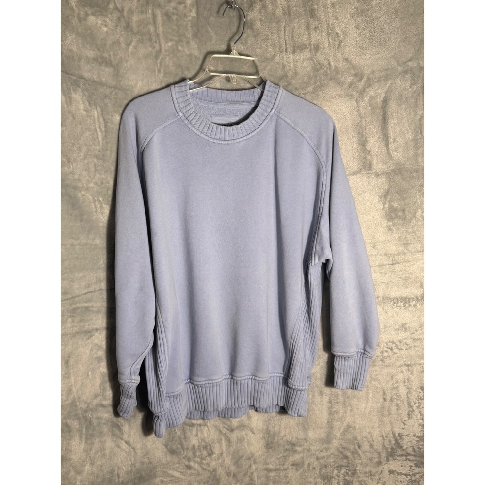 Aerie Womens Periwinkle Blue oversized Crewneck Sweatshirt Size
XS TP